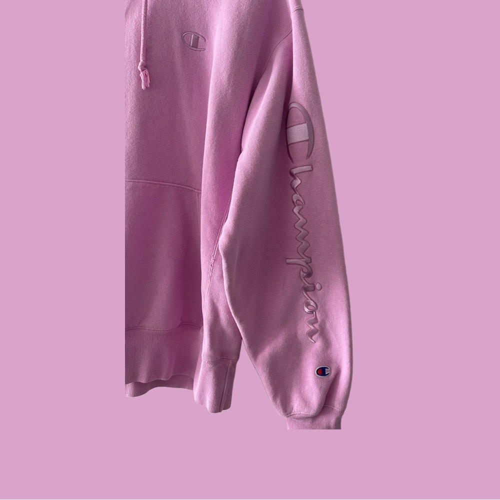 Champion Pink Oversized Hoodie - Picture 4 of 5